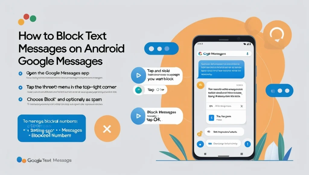 GoogleMessages How to Block Text Messages on Android