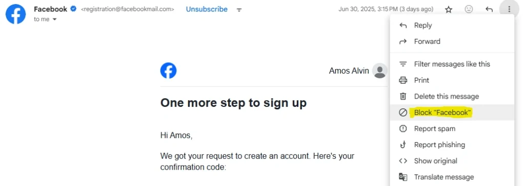 2 block How to Block an Email Address in Gmail