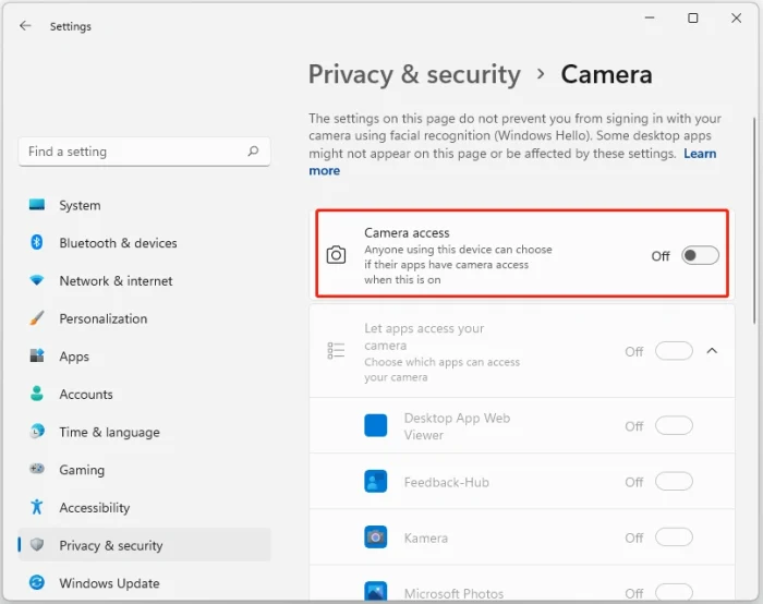 windows 11 camera 4 e1751891479217 Camera Not Working on Laptop